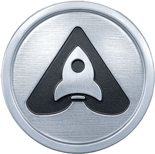 Accrew +1UP silver tier coin for members spending over $400 a month